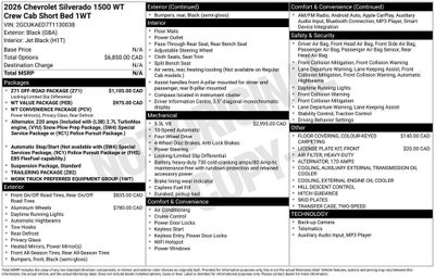 2026 Chevrolet Silverado 1500 WT