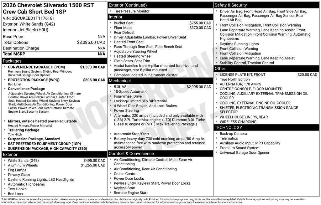 2026 Chevrolet Silverado 1500 RST