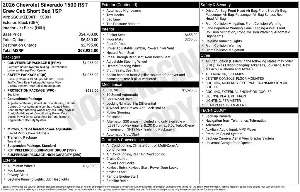 2026 Chevrolet Silverado 1500 RST