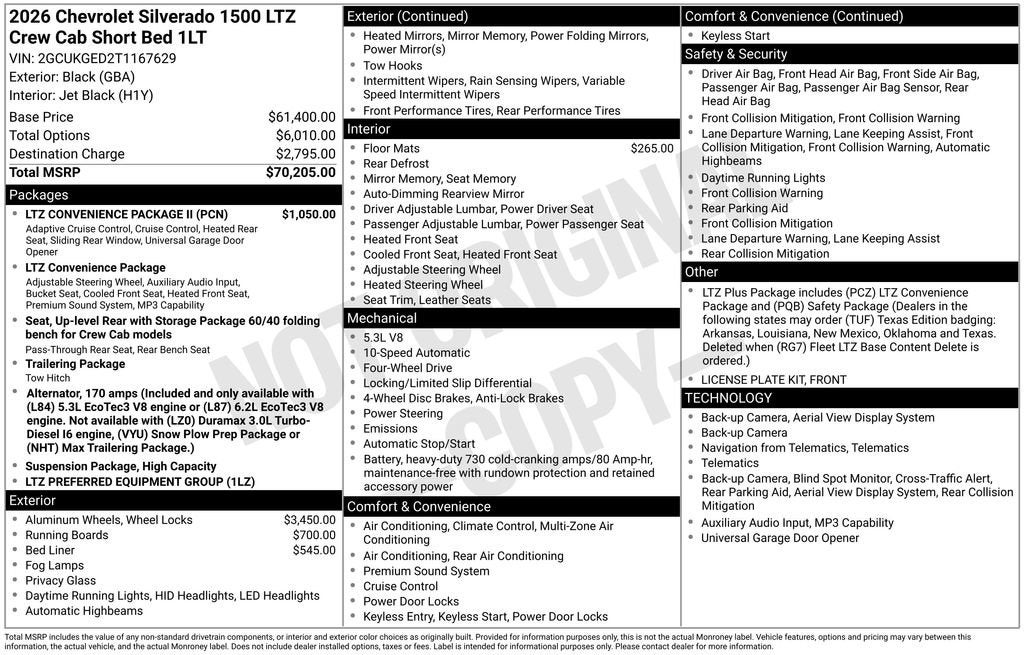 2026 Chevrolet Silverado 1500 LTZ