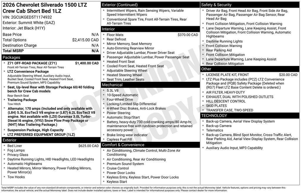 2026 Chevrolet Silverado 1500 LTZ