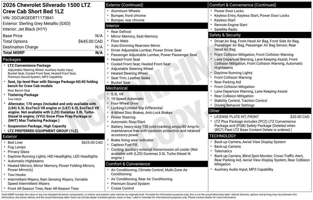 2026 Chevrolet Silverado 1500 LTZ