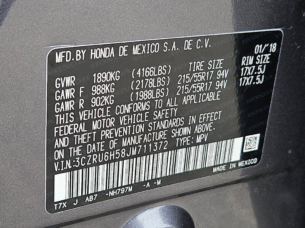 2018 Honda HR-V EX