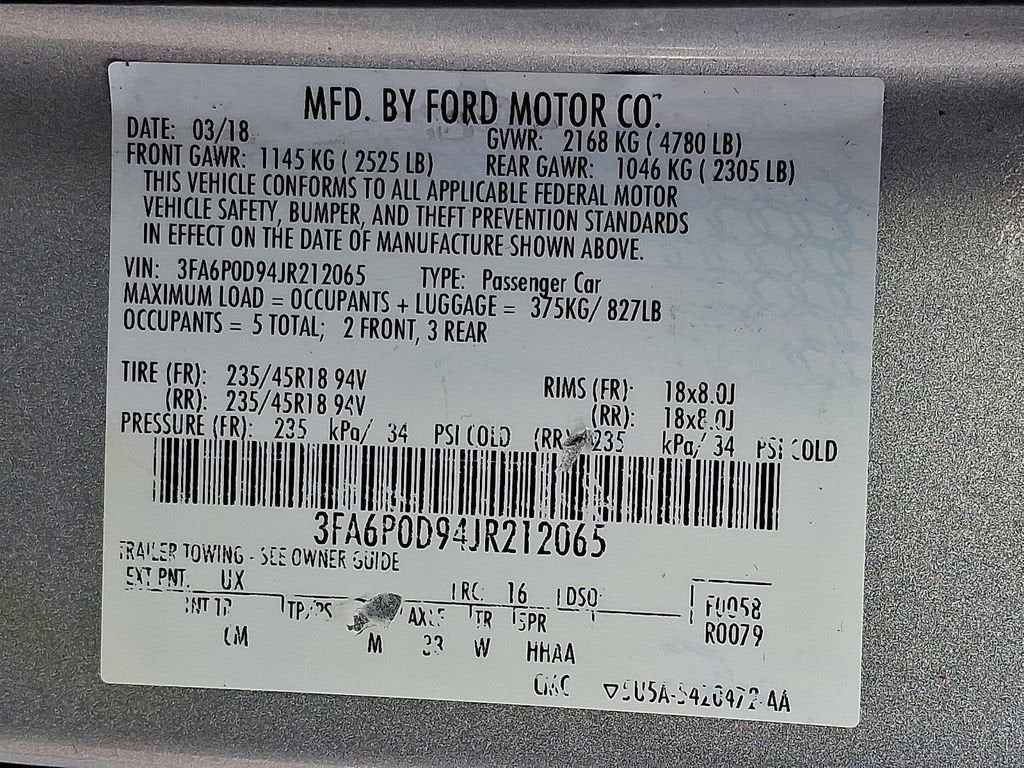 2018 Ford Fusion Titanium