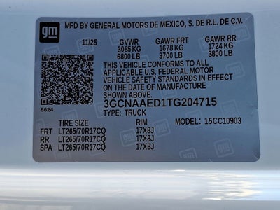 2026 Chevrolet Silverado 1500 WT