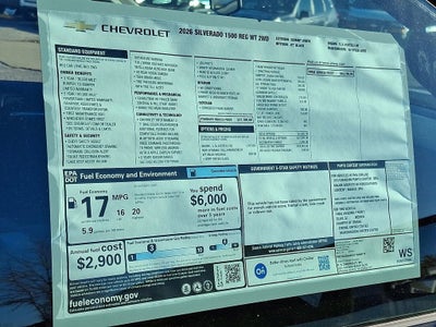 2026 Chevrolet Silverado 1500 WT