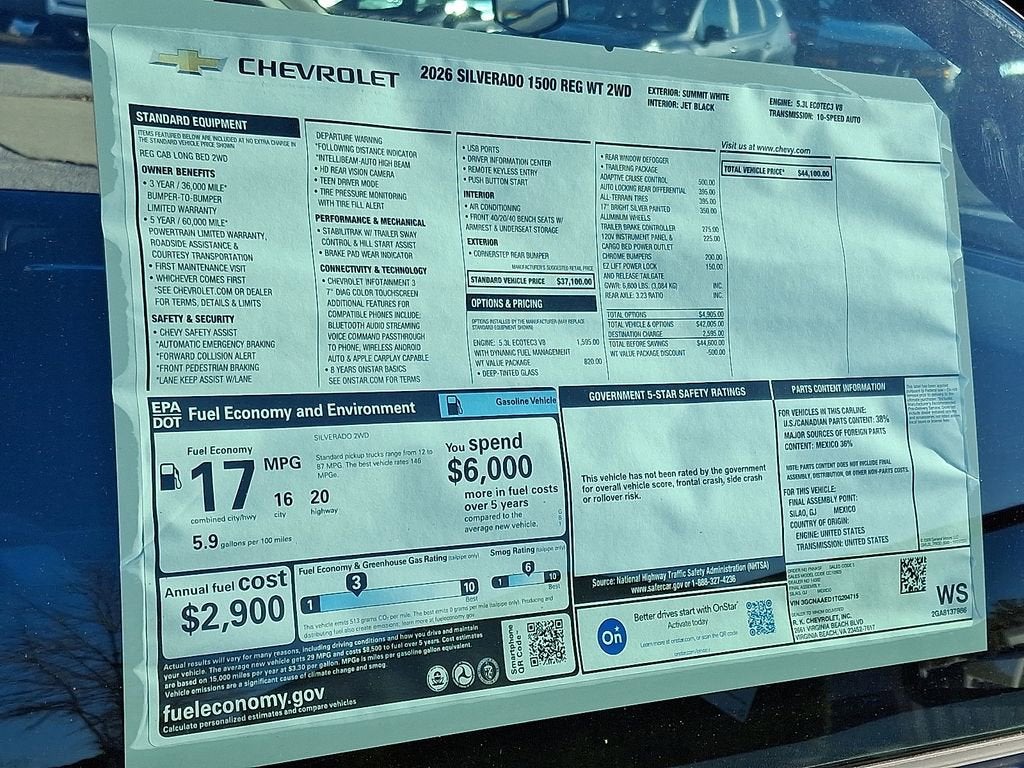 2026 Chevrolet Silverado 1500 WT