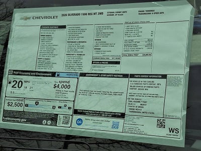 2026 Chevrolet Silverado 1500 WT