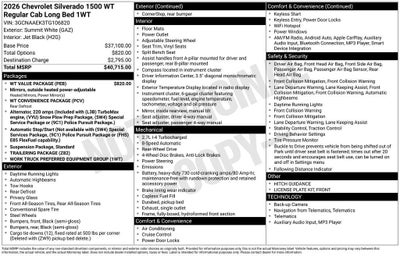 2026 Chevrolet Silverado 1500 WT