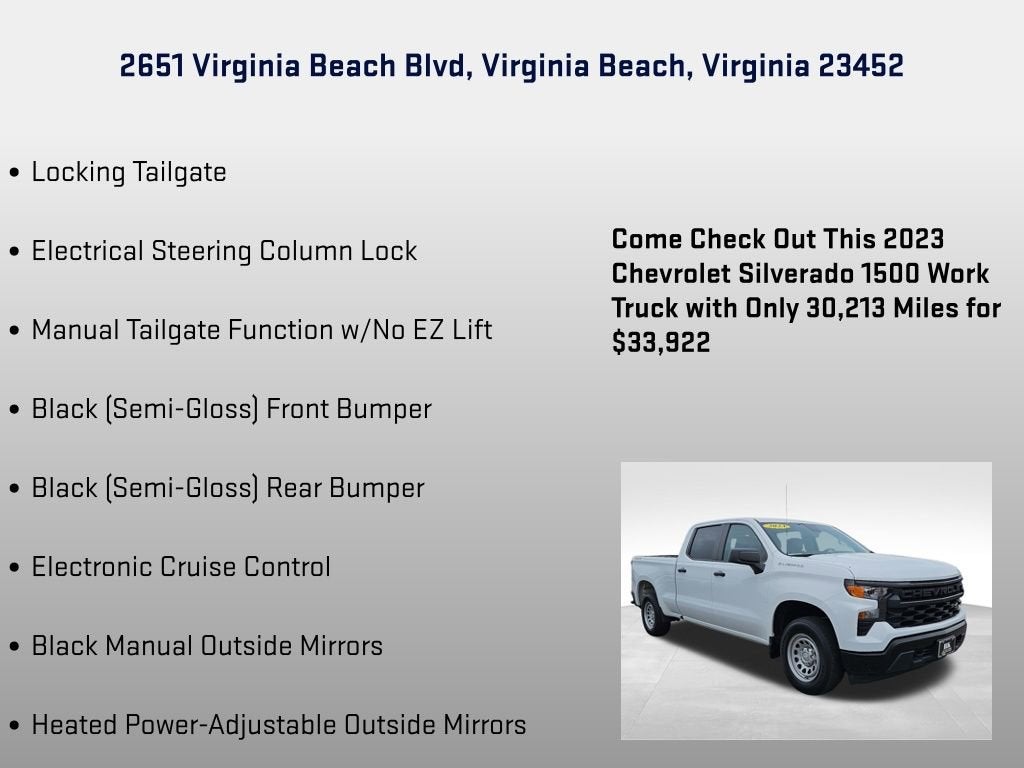 2023 Chevrolet Silverado 1500 WT