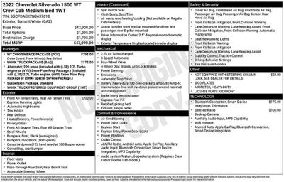 2022 Chevrolet Silverado 1500 WT