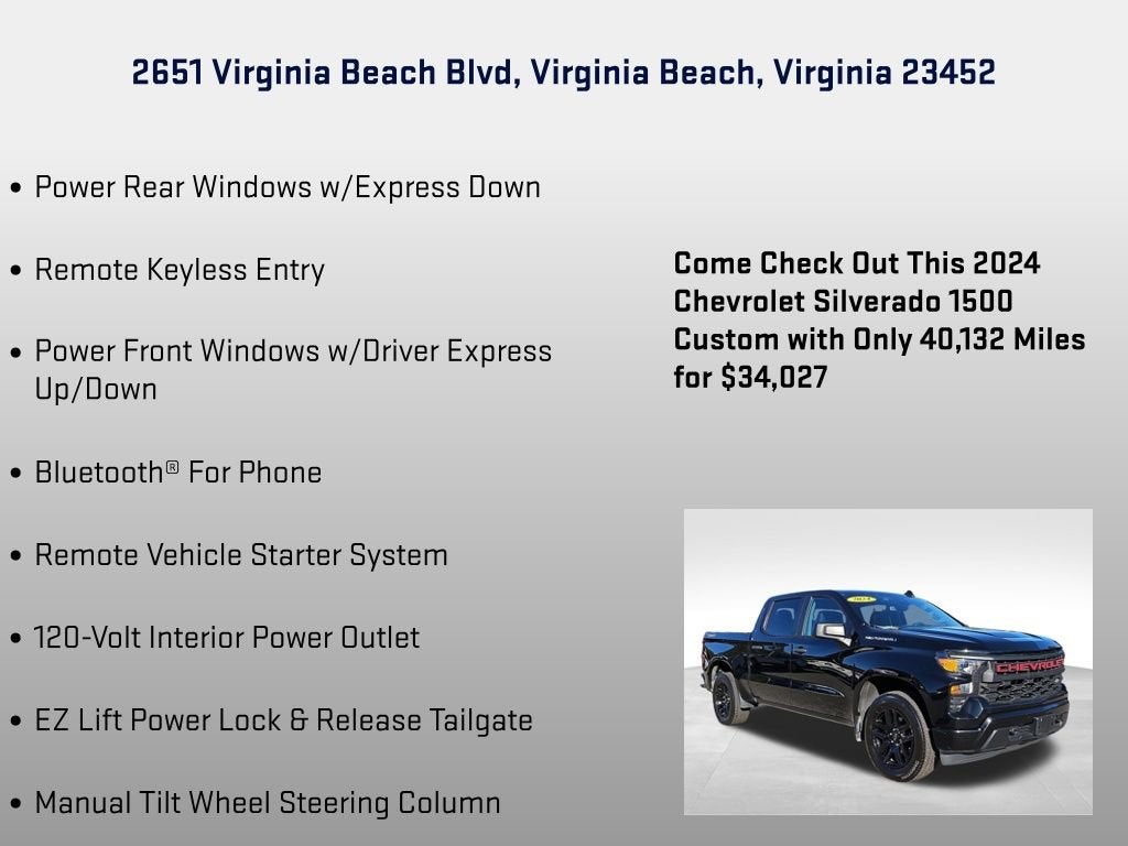 2024 Chevrolet Silverado 1500 Custom