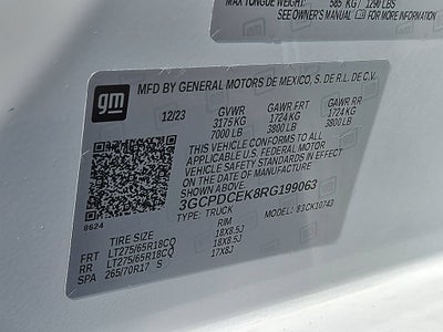 2024 Chevrolet Silverado 1500 Custom Trail Boss