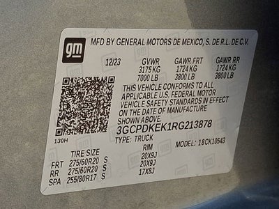 2024 Chevrolet Silverado 1500 LT (2FL)