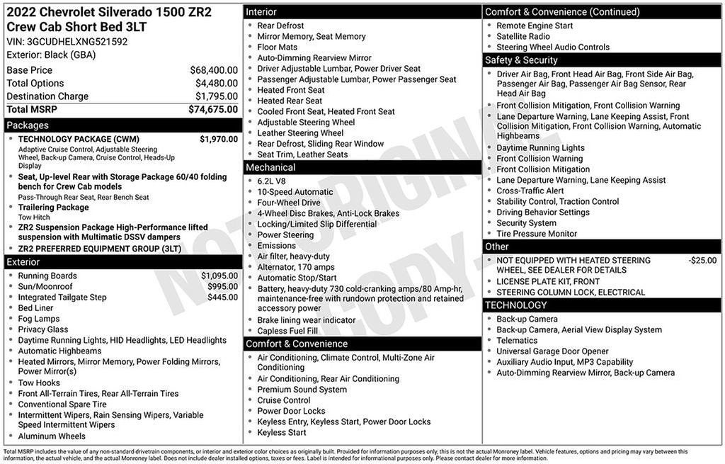 2022 Chevrolet Silverado 1500 ZR2