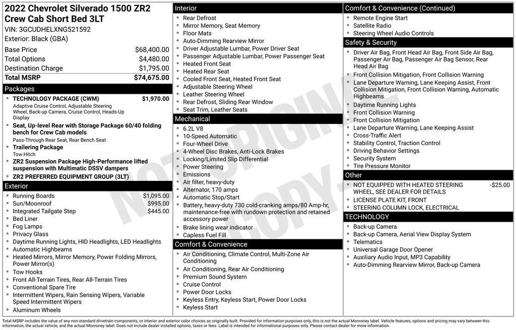 2022 Chevrolet Silverado 1500 ZR2