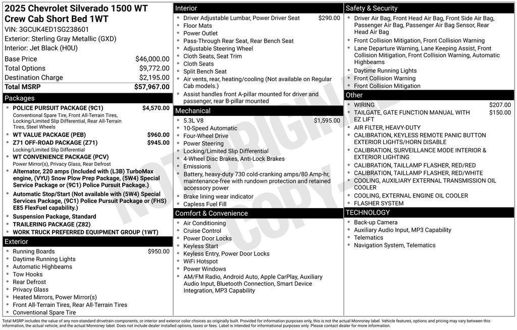 2025 Chevrolet Silverado 1500 WT