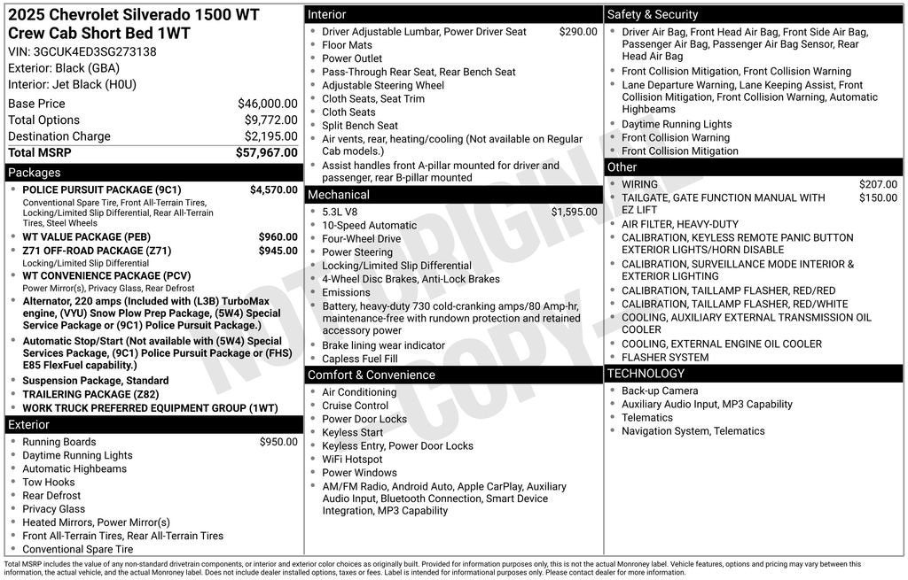 2025 Chevrolet Silverado 1500 WT