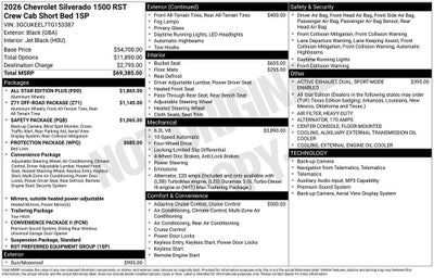 2026 Chevrolet Silverado 1500 RST