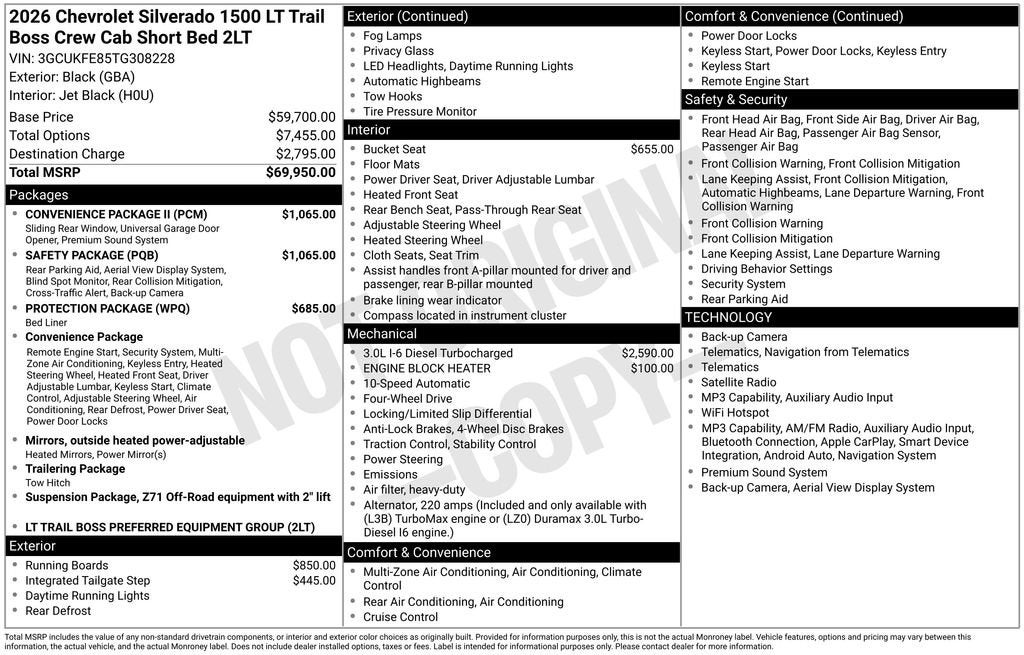 2026 Chevrolet Silverado 1500 LT Trail Boss