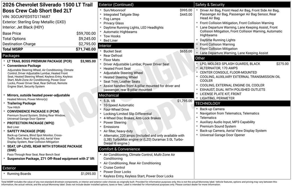 2026 Chevrolet Silverado 1500 LT Trail Boss