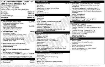 2026 Chevrolet Silverado 1500 LT Trail Boss