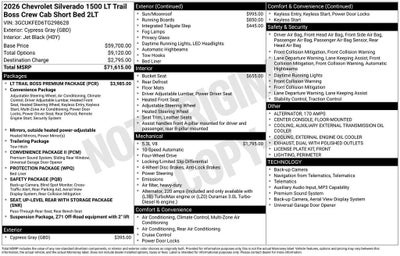 2026 Chevrolet Silverado 1500 LT Trail Boss