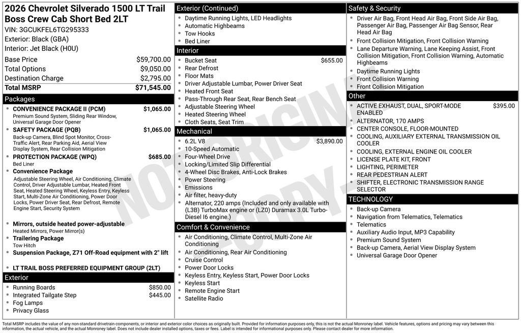 2026 Chevrolet Silverado 1500 LT Trail Boss