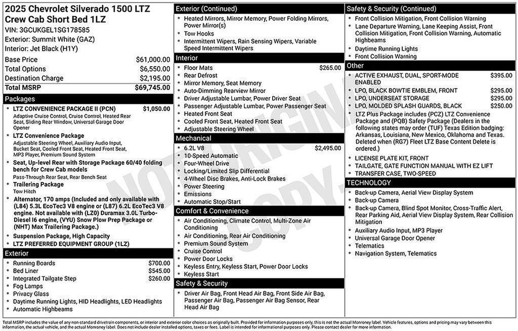 2025 Chevrolet Silverado 1500 LTZ