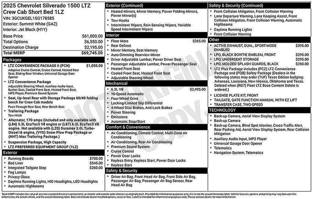 2025 Chevrolet Silverado 1500 LTZ