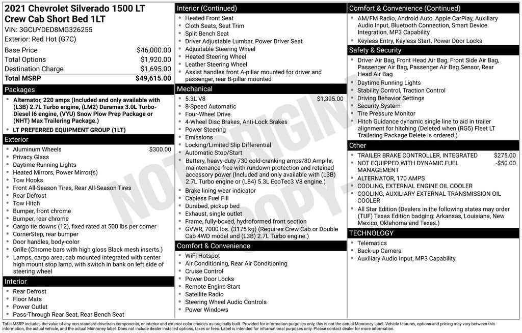 2021 Chevrolet Silverado 1500 LT