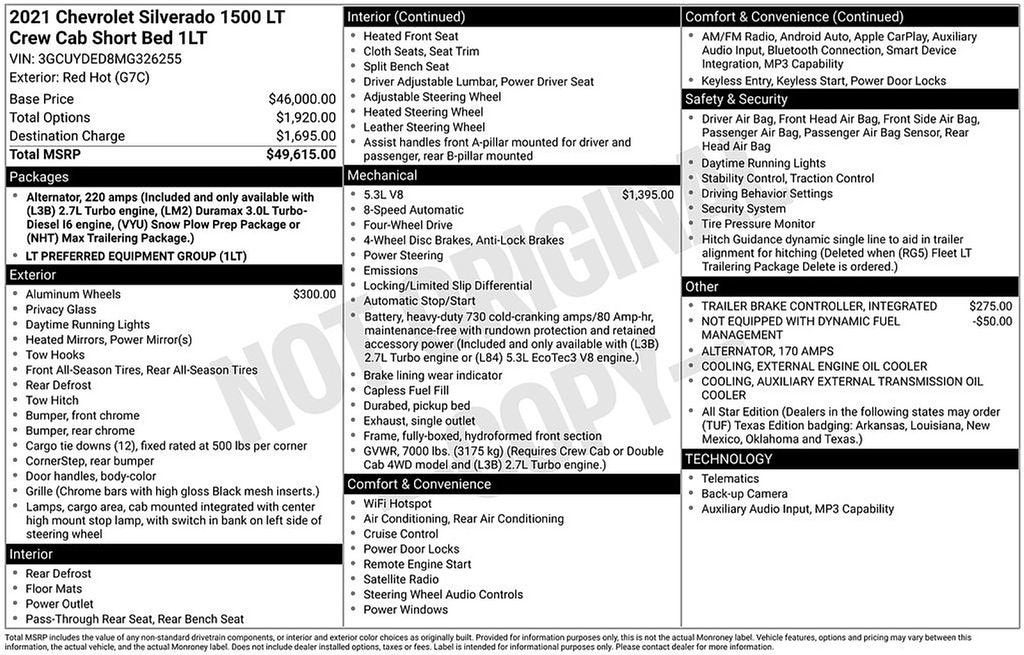 2021 Chevrolet Silverado 1500 LT