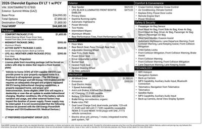 2026 Chevrolet Equinox EV LT