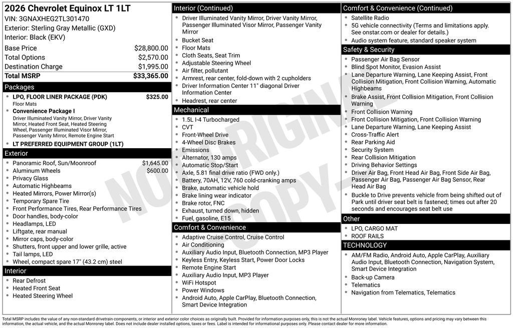 2026 Chevrolet Equinox LT