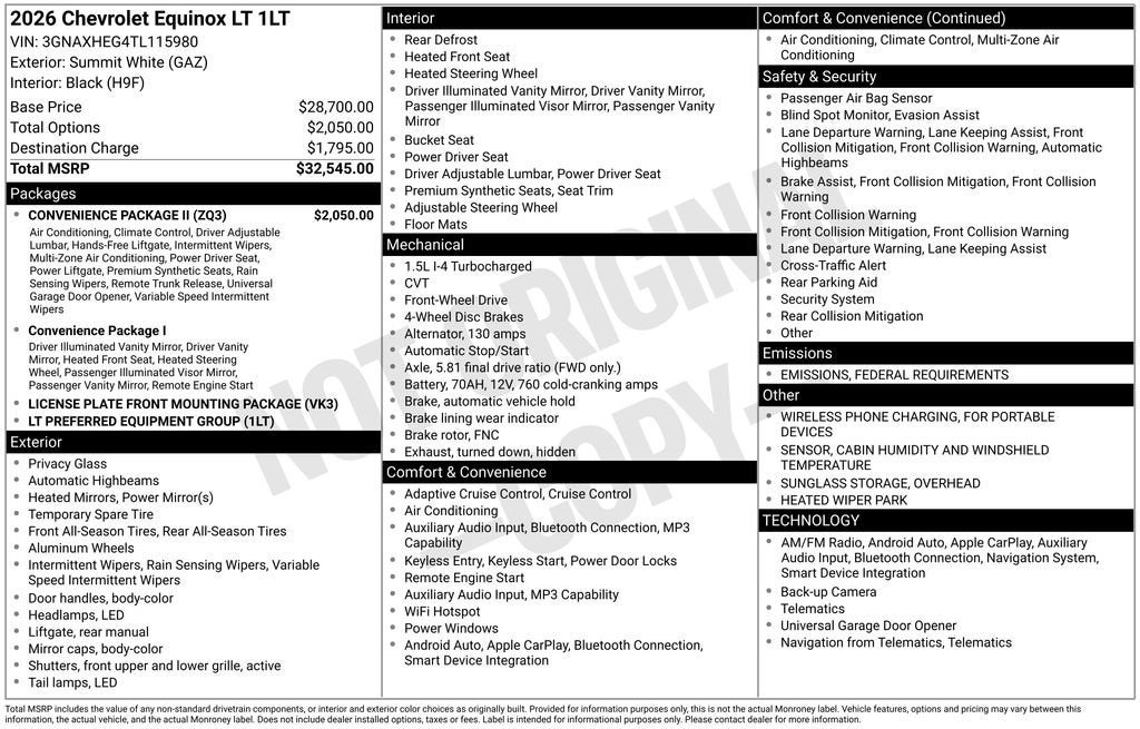 2026 Chevrolet Equinox LT