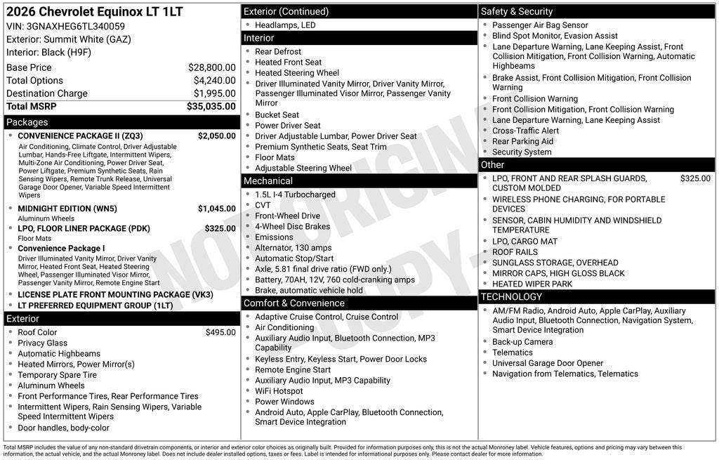 2026 Chevrolet Equinox LT