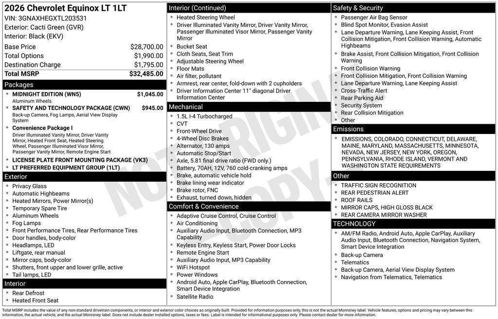 2026 Chevrolet Equinox LT