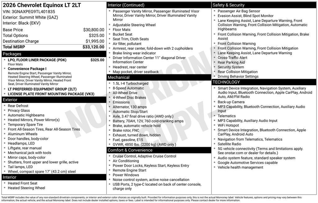 2026 Chevrolet Equinox LT