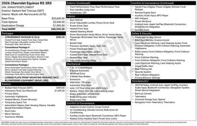 2026 Chevrolet Equinox RS