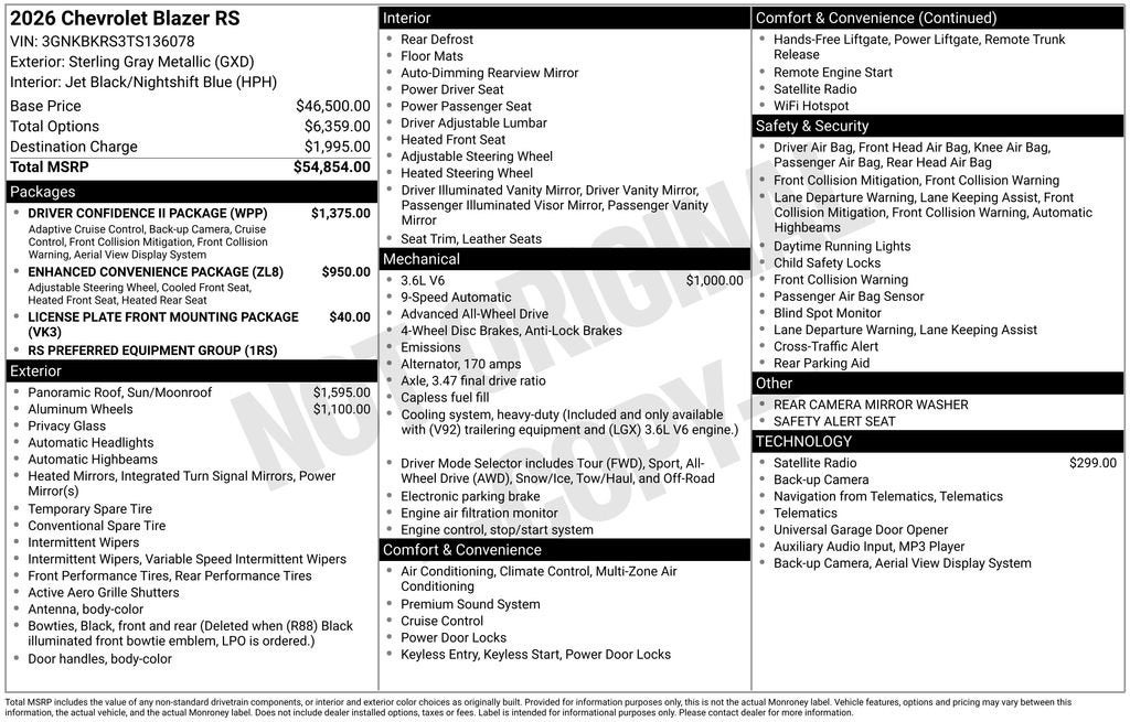 2026 Chevrolet Blazer RS