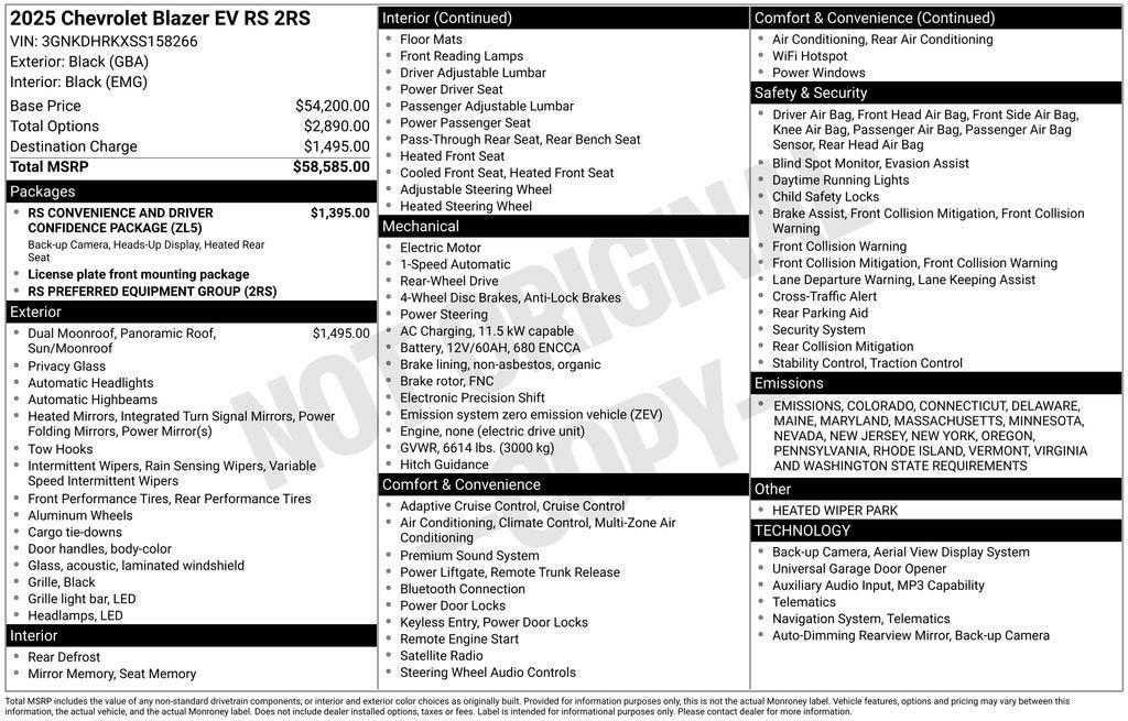 2025 Chevrolet Blazer EV RS