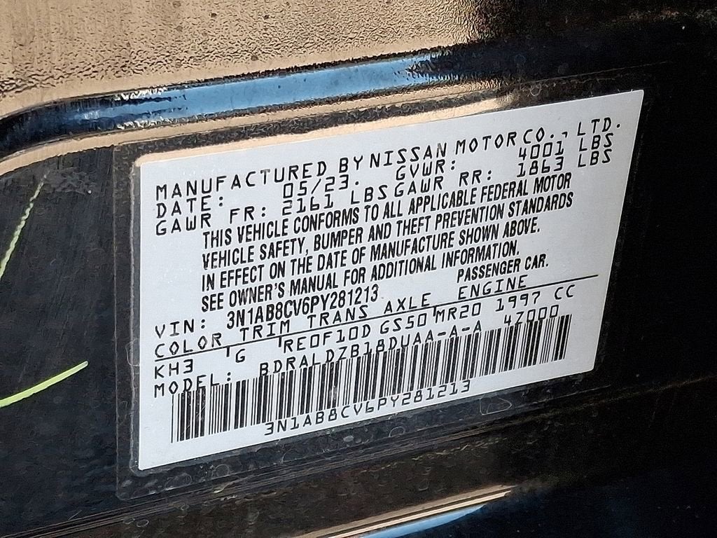 2023 Nissan Sentra SV Xtronic CVT