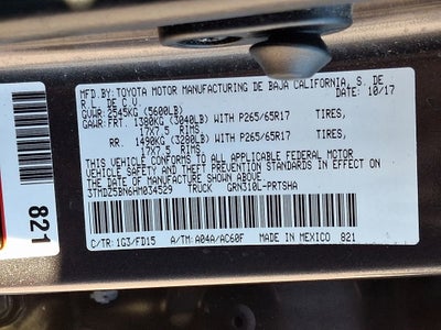 2017 Toyota Tacoma TRD Sport