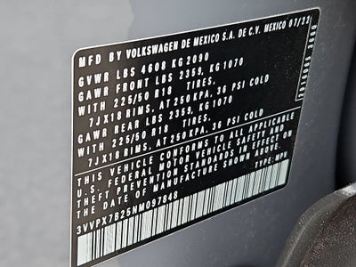 2022 Volkswagen Taos 1.5T SE