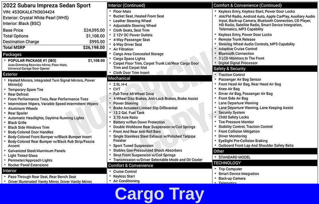 2022 Subaru Impreza Sport Sedan