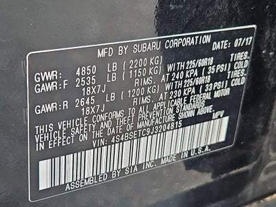 2018 Subaru Outback 3.6R Touring