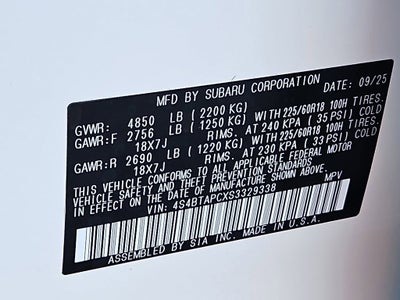 2025 Subaru Outback Touring