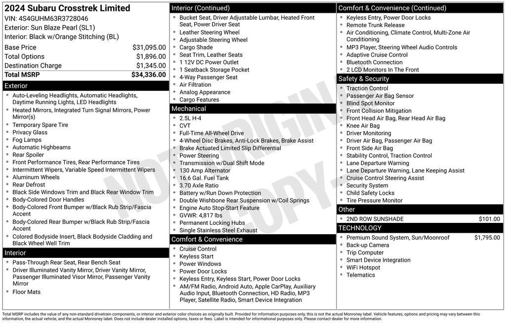 2024 Subaru Crosstrek Limited