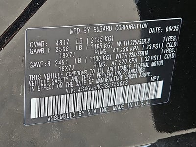 2025 Subaru Crosstrek Limited