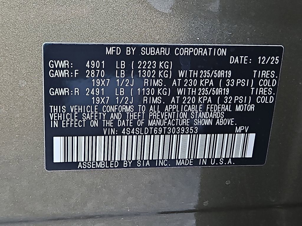 2026 Subaru Forester Touring